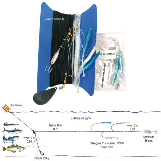 Traine bateaux lançons FLASHMER
